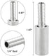 JoyTube Stainless Steel Aeration Stone, 0.5 Micron Diffusion Stone with 1/4" Hose Barb, Pack of 2