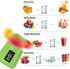 Portable Personal Mixer, USB Rechargeable Mini Blender for Smoothies, Fruit Juice, Milk Shakes, 380ml, Green