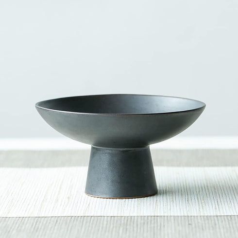 UPKOCH Footed Bowl, Japanese Style Decorative Fruit Dish Holder for Home Flowers, Vase Planter