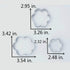 LILIAO Flower Cookie Cutters - 3 Sizes: Large 3.7", Medium 3.3", Small 2.6" - Stainless Steel