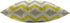 Mugod Chevron Throw Pillow Cover, Zigzag Wavy Geometric Stripe, Yellow White Gray, 18x18 Inch for Home Decor