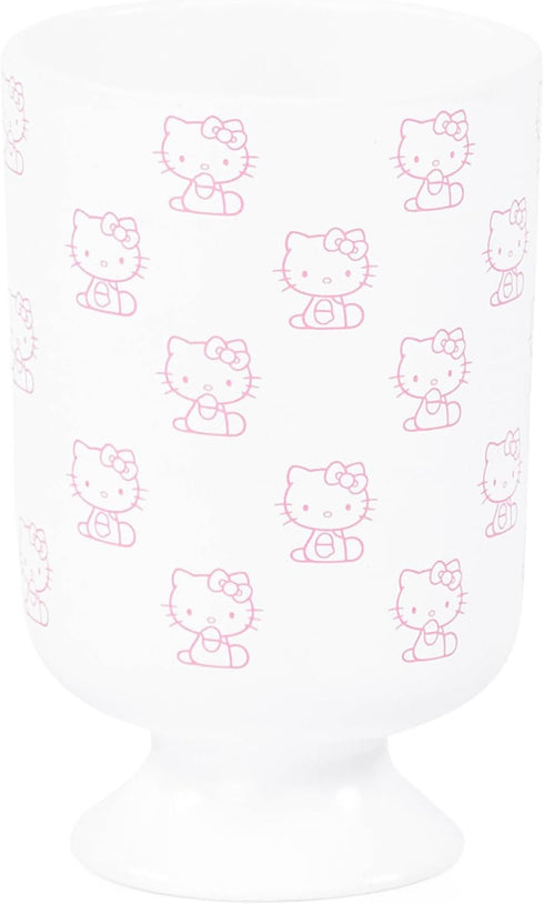Hello Kitty Bathroom Tumbler - Pink & White Resin Toothbrush/Pencil Holder -