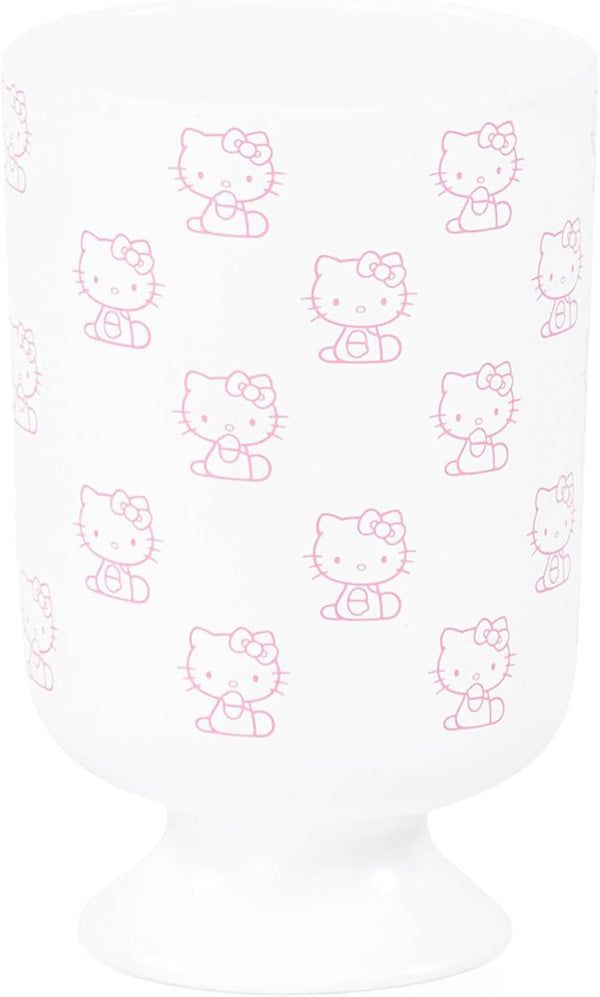 Hello Kitty Bathroom Tumbler - Pink & White Resin Toothbrush/Pencil Holder -