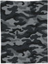 Perinsto 50"X40" Grey Black Camouflage Throw Blanket Ultra Soft Warm All Season Military Camo Decorative Fleece