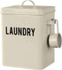 LA JOLIE MUSE Laundry Detergent Powder Storage Tin Box, Farmhouse Laundry Room