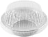 PACTOGO Disposable Aluminum 5 3/4" Meat Pot Pie Extra Deep Pan with Clear Dome Lid, Pack of 6