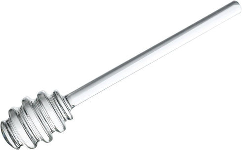 Glass Honey Dipper, 6 Inches Clear Drizzler for Honeypot, Honeycomb Spoon Mixing