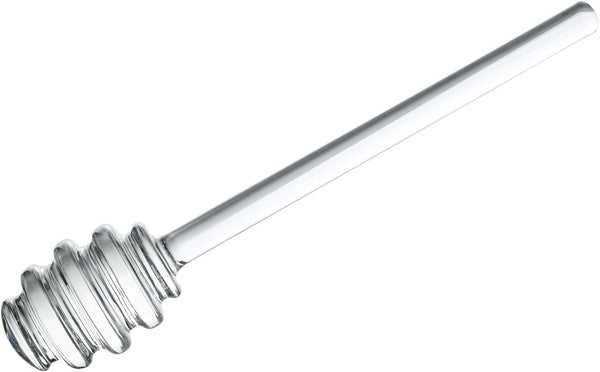 Glass Honey Dipper, 6 Inches Clear Drizzler for Honeypot, Honeycomb Spoon Mixing