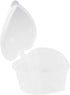 24 Pieces Heart Shaped Slime Storage Containers - 2.4 oz Transparent Small Plastic Box with Hinged Lids