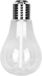 Portable Bulb Air Humidifier, USB Ultrasonic Mini Diffuser with 7 LED Colors for Home Office, 400mL, Silver