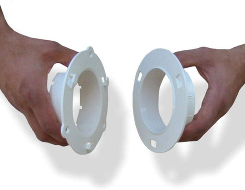 Dryer Dock Dryer Vent, 6" for 4" Tubes, White