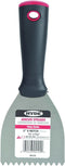 Hyde 3" Adhesive Spreader (1/4"x5/32" V-notch), High Carbon Steel Material