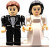 Brick'Em Young 8+ Nativity Bricks Bride & Groom Figurines - Building Brick Figures - Mix & Match Hair, Skin