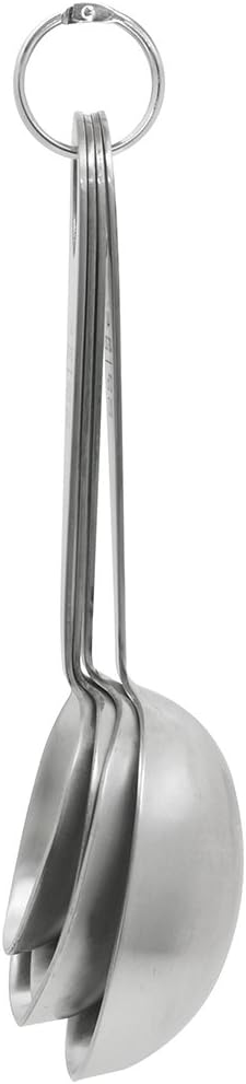 Lindy's 4-Piece Stainless Steel Measuring Scoop Set, Silver, 9 Inches Long