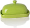 Sweejar Ceramic Butter Dish with Lid, Porcelain Butter Keeper for East/West Coast Butter, 7.1*3.7 inches