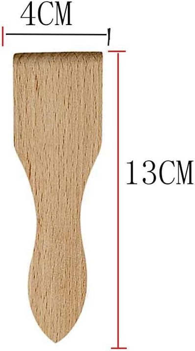Wooden Raclette Spatula Set of 8 for Non-stick Pans | Baking Utensils and Kitchen Tools