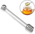 304 Set, 6.3 Inch 1 Pack 1 NiceGo Honey Dipper. Premium Stainless Steel Honey Dipper Kitchen Stirrer, Deep-Groove