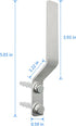 Rddconkit 4 Pcs Aluminum Shoes Hooks, Door Wall Mounted Shoes Rack Shelf Organizer for Door Hanging Shoes