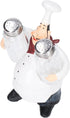 Small Resin Chef Statue Salt Shakers, Cute Figurines Spice Jars for Restaurant Kitchen Decoration