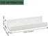 MATIMASU Set 2 10.6" Floating Shelf of - Wall Mounted Plastic Shelves for Bedroom With Adhesive Strip,Compact Nursery
