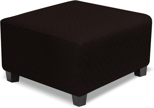 NeColorLife Oversized Square Ottoman Cover,Stretch Ottoman Slipcover,Thick Storage Ottoman Cover,Foot Stool Cover