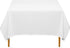 Lann's Linens - 70" Square Premium Tablecloth for Wedding/Banquet/Restaurant, White