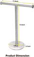 Hand Towel Holder Stand Countertop, Sturdy Marble Base, No Wobbly Hand Towel Rack for Bathroom (Brushed Nickel)