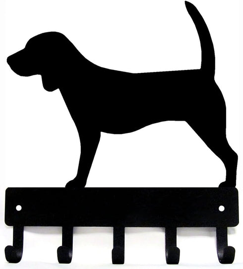 Beagle Key Holder for Wall, Small 6 inch Wide with 5 Hooks, Made in USA