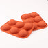 homEdge Semi Sphere Silicone Mold, 4 Packs for Baking Hot Chocolate Bomb, Cake, Jelly, Dome Mousse - Diameter 2"