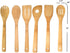 Home Basics 6 Piece Bamboo Kitchen Cutlery Tool Set, Natural, 2.5 x 12 x 0.25