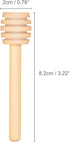 Thyores 150 Pack 3 Inch Mini Wood Honey Dipper Sticks, Individually Wrapped, Server for Honey Jar Dispense Drizzle