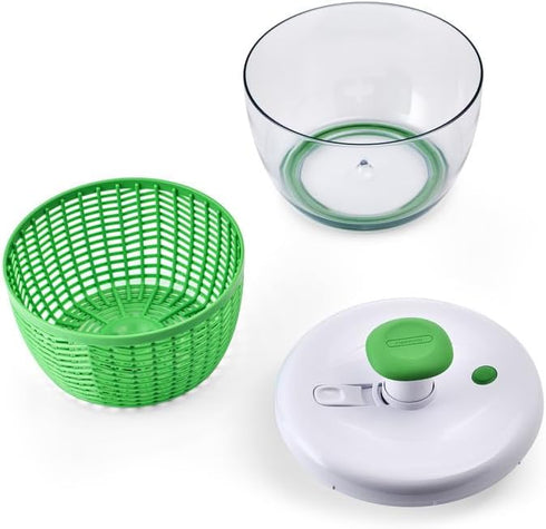 3.16 Farberware Small Pro Salad Spinner, Qt Lettuce Spinner with Pump Mechanism, Colander Basket and Non-Slip Base