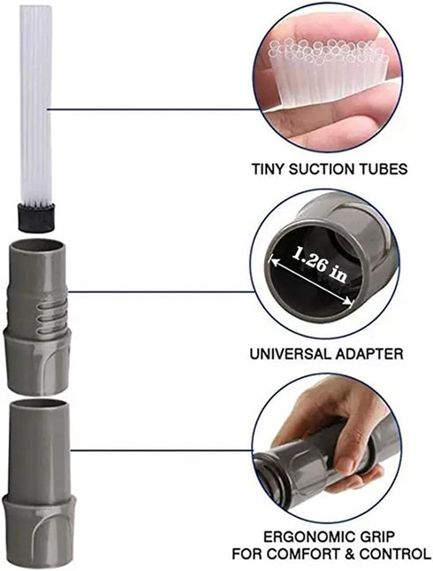 WuYan Multifunctional Portable Dust Removal Brush, 2pcs Vacuum Accessory Cleaning Tools