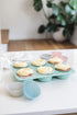 The Silicone Kitchen Reusable Silicone Baking Cup, Muffin Liners for Cupcakes, BPA Free, 24 Pack, Pink Gray Blue