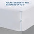 Terry,2 Pack Moonsea Crib Mattress Protector, Waterproof Crib Mattress Pad Cover, Smooth Top Mattress Protector