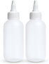 BRIGHTFROM Condiment Squeeze Bottles - 4 OZ Squirt Empty Bottles, Twist Top