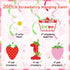 Strawberry 1st Birthday Party Hanging Swirls Decor, Streamers for Berry Sweet Themed First Birthday Supplies