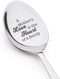 A Mother's Love Is The Heart Of A Family - Engraved Coffee Spoon Gift for Mom, Unique Birthday Gift