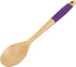 Chef Craft Purple Wooden Spoon with Silicone Handle for Cooking