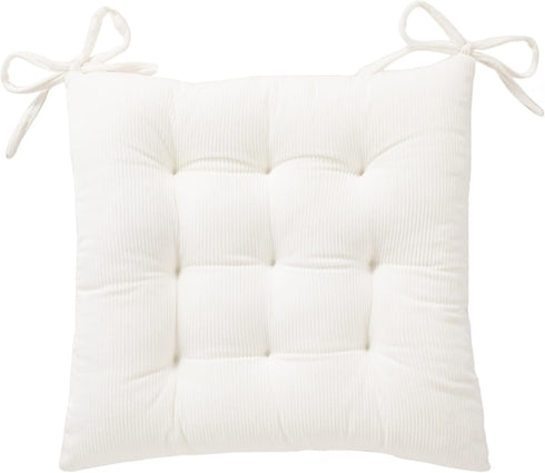 HLOVME Corduroy Chair Cushion with Ties Ultra Soft Warm Floor Cushion for