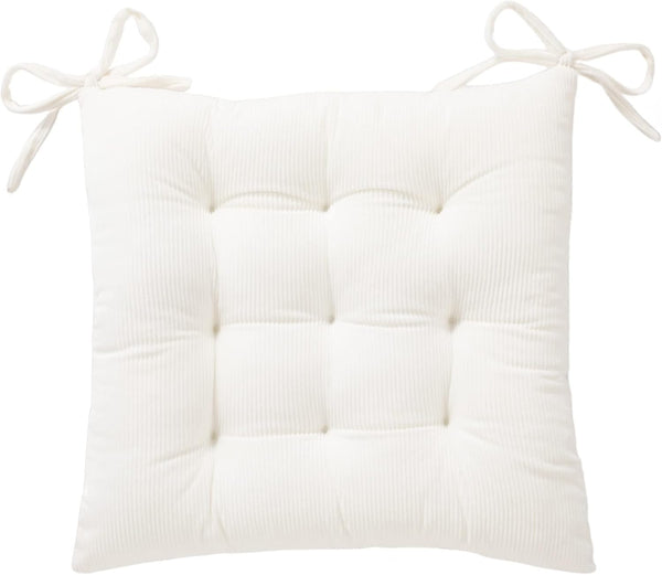 HLOVME Corduroy Chair Cushion with Ties Ultra Soft Warm Floor Cushion for