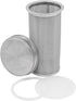 32oz Quart Cold Brew Coffee and Tea Maker - Stainless Steel Filter for Mason Jars with Lid and 2 Silicone Seals