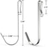 KINCMAX Stainless Steel Heavy Duty S Hooks for Hanging on Shower Caddy, Bathroom Organizers, Rustproof SUS 304 Steel