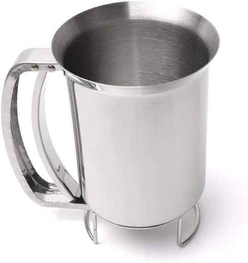 Stainless Steel Pancake Cupcake Batter Dispenser, Great for Cupcakes, Belgian Waffles, Crepes, Muffin Baking (800ml)