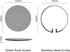 53mm Espresso Puck Screen and Circlip Kit, Replacement for 9Barista Espresso Machine, Reusable Stainless Steel