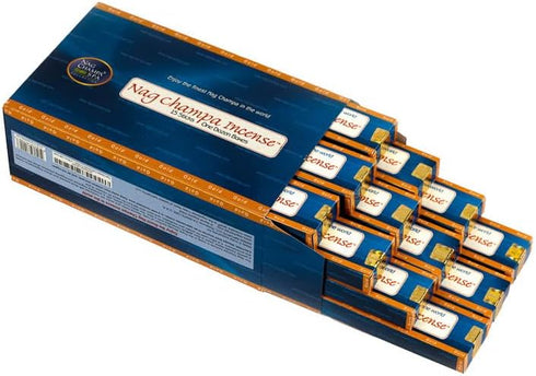 Nag Champa Gold Incense, 15 Sticks - 12 Boxes (180 Total)