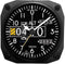 Trintec 2060 Series NV Aviation Altimeter Travel Alarm Clock, 3.5" Sq