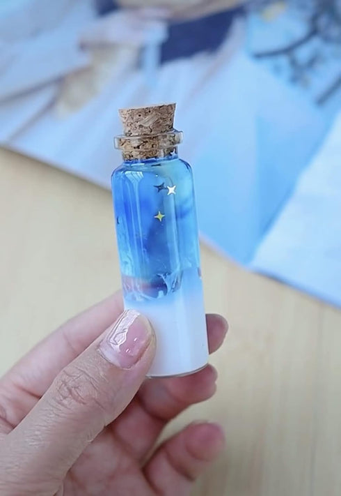MaxMau 24 Sets Tiny Vials 15ml Mini Glass Bottles with Cork Stoppers for Wedding Favors Art Crafts DIY Decoration
