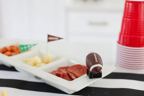 Nora Fleming Touchdown (Football) - Hand-Painted Ceramic Game Day Decor, Minis for Home & Office