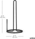 Umbra Squire Free-Standing Paper Towel Holder for Kitchen or Bathroom, Modern Metal Design Looks Like Cast Iron, Black